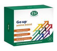 ESI, Go Up Amino Boost, Integratore Alimentare con 9 Aminoacidi Essenziali, Vitamina D, B1 e B6, Favorisce la Corretta Funzione Muscolare e il Metabolismo Energetico, Senza Zucchi, 30 Bustine