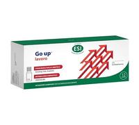 ESI - Go Up Lavoro, Integratore Alimentare a Base di Guaranà, Ginseng e Vitamina B6, Contrasta Stanchezza Fisica e Mentale, Gusto Mela Rossa, Senza Glutine e Vegetariano, 12 Mini Drink