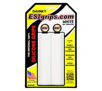 ESI Grosso Silicone Manubrio Grips 130mm Bianco Mountain Hybrid Piatto BAR Road