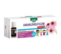 ESI, Immunilflor Junior, Integratore Alimentare per Favorire le Difese Immunitarie dei Bambini, con Echinacea, Zinco, Fermenti Lattici, Vitamina C, Vitamina D e Miele, 12 Mini Drink Gusto Fragola