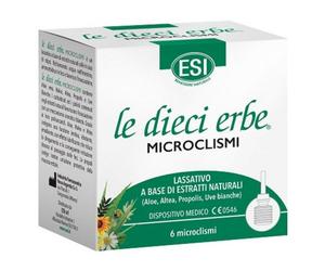 Esi le dieci erbe microclismi con estratti naturali 6 pezzi