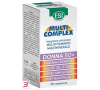 ESI – Integratore multivitaminico multiminerale Multicomplex Donna 50+ – Senza glutine, 30 compresse