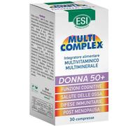 ESI – Integratore multivitaminico multiminerale Multicomplex Donna 50+ – Senza glutine, 30 compresse