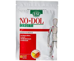 ESI - No-Dol Cerotti con Arnica, Artiglio del Diavolo e Canfora, Allevia Dolori Muscolari, Articolari e Contratture, Dona Sollievo Fino a 24 Ore, Senza Coloranti e Parabeni, 10 Pezzi