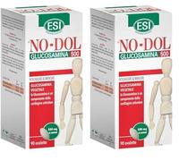 ESI - No-Dol Glucosamina 500, Integratore Alimentare a Base di Glucosamina, Elemento Caratterizzante di Tessuti Connettivi e Cartilagini, Senza Glutine e Vegan, 90 Ovalette (Confezione da 2)