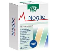 ESI Noglic, Integratore per il Controllo della Glicemia nel Sangue, con Gymnema Sylvestre, Cromo e Gelso Bianco, Stimola il Metabolismo dei Carboidrati, Riduce il Senso di Fame, 60 Ovalette