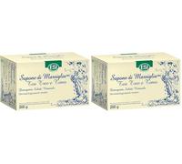 ESI - Sapone di Marsiglia Solido, con tea tree e timo, Idrata, Nutre e Lenisce la Pelle, Azione Protettiva della Cute, Dermatologicamente Testato, Senza Profumi e Coloranti, 200 g (Confezione da 2)