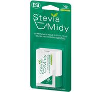 ESI - Stevia Midy, Dolcificante Zero Calorie di Origine Naturale, a Base di Glicosidi Steviolici, Sostituisce lo Zucchero nella Dolcificazione delle Bevande, Senza Glutine e Vegano, 100 Compresse