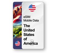 eSIM Internet Gli Stati Uniti d'America, valido 7 giorni, traffico Nelimitato