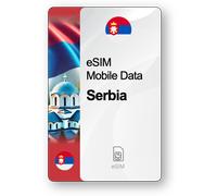 eSIM Internet Serbia, valido 30 giorni, traffico 5 GB