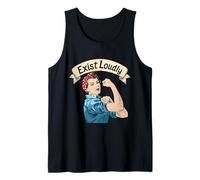 Esistere Loudly Rosie The Riveter Femminista Rosey Rosy Retro Canotta