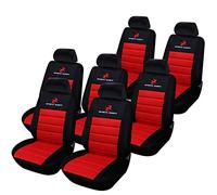 eSituro Set Coprisedili Auto per Van/Furgone Antisudore Universali Anteriori Poliestere 7 Posti