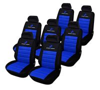 eSituro Set Coprisedili Auto per Van/Furgone Antisudore Universali Anteriori Poliestere 7 Posti