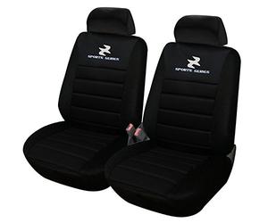 eSituro Set Coprisedili Auto per Van/Pkw/Furgone Antisudore Universali Anteriori Poliestere 2 Posti