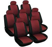eSituro Set Coprisedili Auto Universale Coprisedili per Macchina a 7 Posti in Poliestere Seat Cover Protezione Sedile
