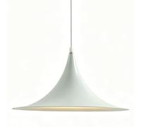 ESIYUVO Lampadario A Sospensione Conico Moderno E Minimalista, In Alluminio, Colore Nero, Bianco E Grigio, Con Attacco E27 A LED, Ideale Per Camera Da Letto, Comodino, Cucina, Soggiorno, Corridoio