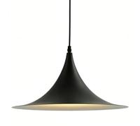 ESIYUVO Lampadario A Sospensione Conico Moderno E Minimalista, In Alluminio, Colore Nero, Bianco E Grigio, Con Attacco E27 A LED, Ideale Per Camera Da Letto, Comodino, Cucina, Soggiorno, Corridoio