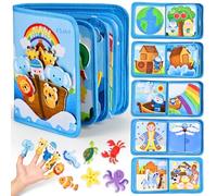 Esjay Busy Board Bible Quiet Activity Book per bambini piccoli Montessori Giocattoli a partire da 1 2 3 anni bambino gioco battesimo compleanno regalo ragazzi ragazze giocattolo educativo giocattolo