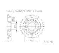 ESJOT Ruota a catena, 38 denti