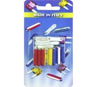 ESKA Blade-fuses 300.800 - Fusibile siluro 5A, 8A, 16A, 25A, bianco, rosso, giallo, blu, 20 pezzi
