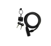 esKapad Antifurto per bicicletta a spirale, 2 chiavi, 1 supporto, anti-graffio, diametro: 8 mm/L=1,5 m