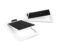 esktop - Supporti per altoparlanti inclinati, confezione da 2 pezzi, per monitor da studio Edifier MR4 e PreSonus Eris E3.5 (bianco)