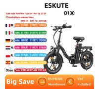 ESKUTE D100 Bici Elettrica Per Adulti 250W Potenza All-Terrain E Bike 36V13Ah Batteria 16*2.5 Pollici Fat Tire Bicicletta Elettrica
