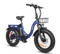 ESKUTE D202 Bicicletta elettrica pieghevole con cestino anteriore, 48V
