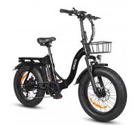 ESKUTE D202 Bicicletta elettrica pieghevole con cestino anteriore, 48V