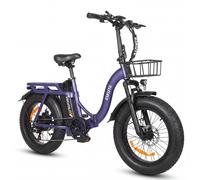 ESKUTE D202 Bicicletta elettrica pieghevole con cestino anteriore, 48V