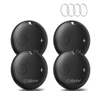 Esky Smart Tracker Tag, Air Tracker Tag Funziona con Apple Dov'è (Solo iOS) Localizzatore Bluetooth Trova Oggetti Impermeabile IP67 Batteria Sostituibile Chiavi, Bagagli, Portafoglio, Valigie 4 Pezzi