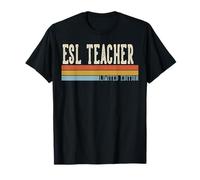 ESL Teacher Week Retro Vintage Back to School Day Maglietta