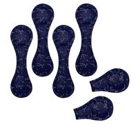 Eslifey 6 segnalibri magnetici colorati, costellazioni dello zodiaco, in pelle, accessori per libri, studenti, insegnanti, lettura