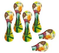 Eslifey 6 segnalibri magnetici con donne africane, in pelle, accessori per libri, per studenti, insegnanti e letture