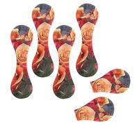 Eslifey 6 segnalibri magnetici con rose, per artisti creativi e artistici, in pelle, accessori per libri, per studenti, insegnanti, lettura