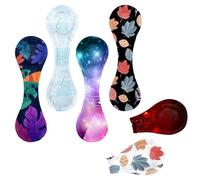 Eslifey 6 segnalibri magnetici, Galaxy astratti, note musicali astratte, in pelle, accessori per libri, per studenti, insegnanti, lettura