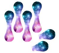 Eslifey 6 segnalibri magnetici, Galaxy astratti, note musicali astratte, in pelle, accessori per libri, per studenti, insegnanti, lettura