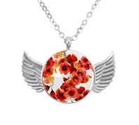 Eslifey 6 segnalibri magnetici, papaveri, fiori rossi, motivo floreale, segnalibro in pelle, accessori per libri, per studenti, insegnanti, lettura