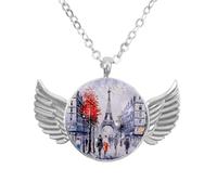 Eslifey 6 segnalibri magnetici, pittura a olio, vista stradale di Parigi, in pelle, accessori per libri, per studenti, insegnanti, lettura