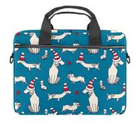 Eslifey Astratto Doodle Art Painting Laptop Case Bag Sleeve Borsa a tracolla portatile Messenger valigetta w/Strap Maniglia, 13 14 pollici, Multicolore 2., 11x14.5x1.2in /28x36.8x3 cm