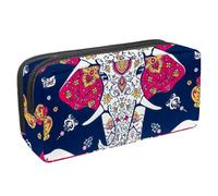 Eslifey Astuccio per matite, bottiglie di vino e bevande, colorato, stile pop art, grande capacità, astuccio per cancelleria e penne, Multicolore 7, 2.3x8.2x3.9in/6x21x10cm, Beauty Case
