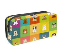 Eslifey Astuccio per matite, colorato motivo vita subacquea con squalo, grande capacità, astuccio per cancelleria e penne, Multicolore 7, 2.3x8.2x3.9in/6x21x10cm, Beauty Case