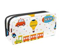 Eslifey Astuccio per matite, colorato motivo vita subacquea con squalo, grande capacità, astuccio per cancelleria e penne, Multicolore 3, 2.3x8.2x3.9in/6x21x10cm, Beauty Case