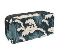 Eslifey Astuccio per matite, colorato motivo vita subacquea con squalo, grande capacità, astuccio per cancelleria e penne, Multicolore 10., 2.3x8.2x3.9in/6x21x10cm, Beauty Case