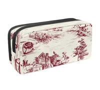 Eslifey Astuccio per matite, colorato motivo vita subacquea con squalo, grande capacità, astuccio per cancelleria e penne, Multicolore 9, 2.3x8.2x3.9in/6x21x10cm, Beauty Case
