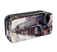 Eslifey Astuccio per matite, con scritta in inglese "Around the World on Bike", grande capacità, astuccio per cancelleria, Multicolore 7, 2.3x8.2x3.9in/6x21x10cm, Beauty Case