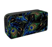 Eslifey Astuccio per matite, fenicottero con cappello di Natale con motivo a cuore e bastoncini di zucchero, grande capacità, astuccio per cancelleria, Multicolore 5., 2.3x8.2x3.9in/6x21x10cm, Beauty