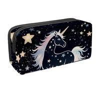 Eslifey Astuccio per matite, grande capacità, astuccio per cancelleria e penne con motivo a stelle e unicorno magico, Multicolore 9, 2.3x8.2x3.9in/6x21x10cm, Beauty Case