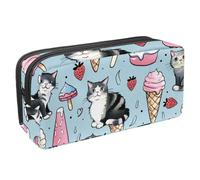 Eslifey Astuccio per matite, grande capacità, con bradipo e albero della foresta, Multicolore 4., 2.3x8.2x3.9in/6x21x10cm, Beauty Case