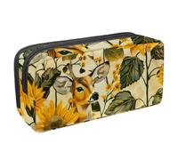 Eslifey Astuccio per matite, grande capacità, con bradipo e albero della foresta, Multicolore 5., 2.3x8.2x3.9in/6x21x10cm, Beauty Case